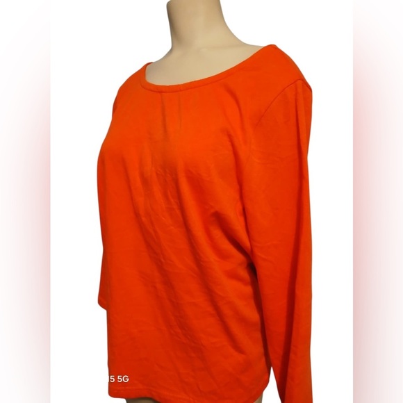 J.Crew Orange Women's Top with Back Tie Detail - Picture 8 of 14